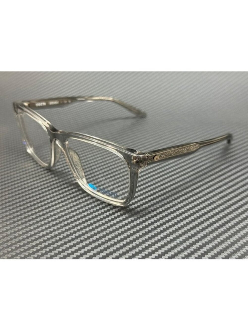 New Costa Del Mar Men Smoke Crystal Eyeglasses 55-18-140